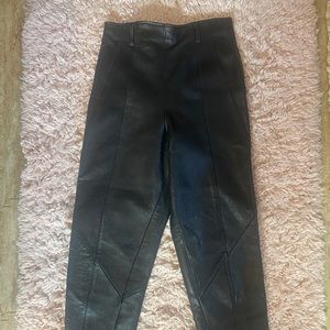 High Waist Leather Pants